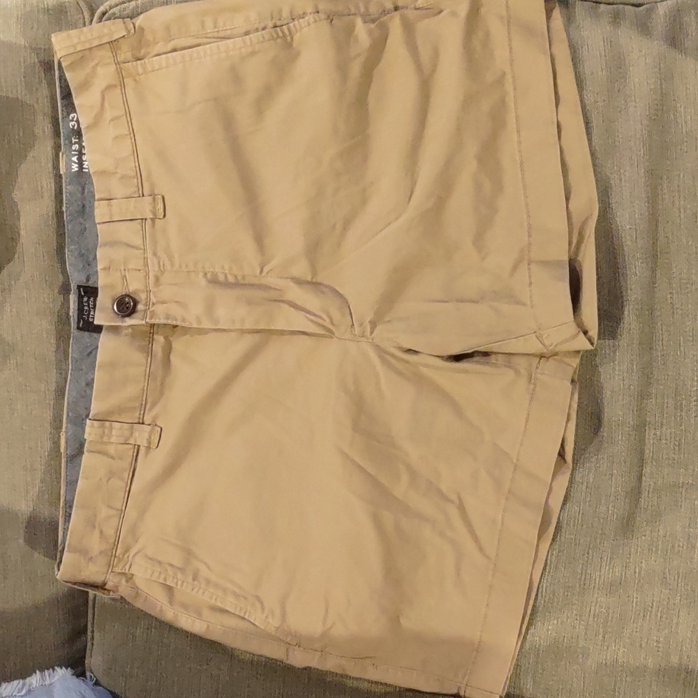 J. Crew Khaki Shorts 5 inch inseam 33 waist